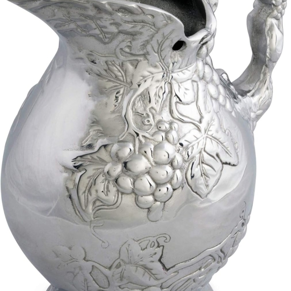 Elegant Silver Embossed Pitcher